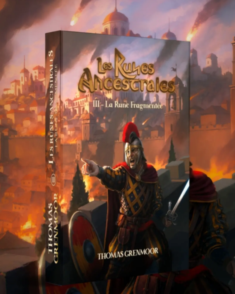 Couverture de Les Runes Ancestrales : Tome 3 – La Rune Fragmentée par Thomas Grenmoor
